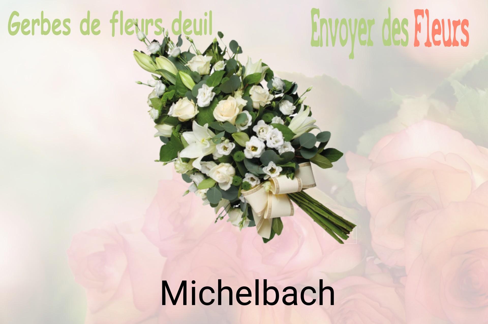 Gerbe de fleurs de deuil livrée à Michelbach